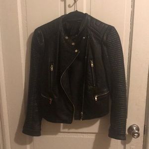 Zara faux leather jacket